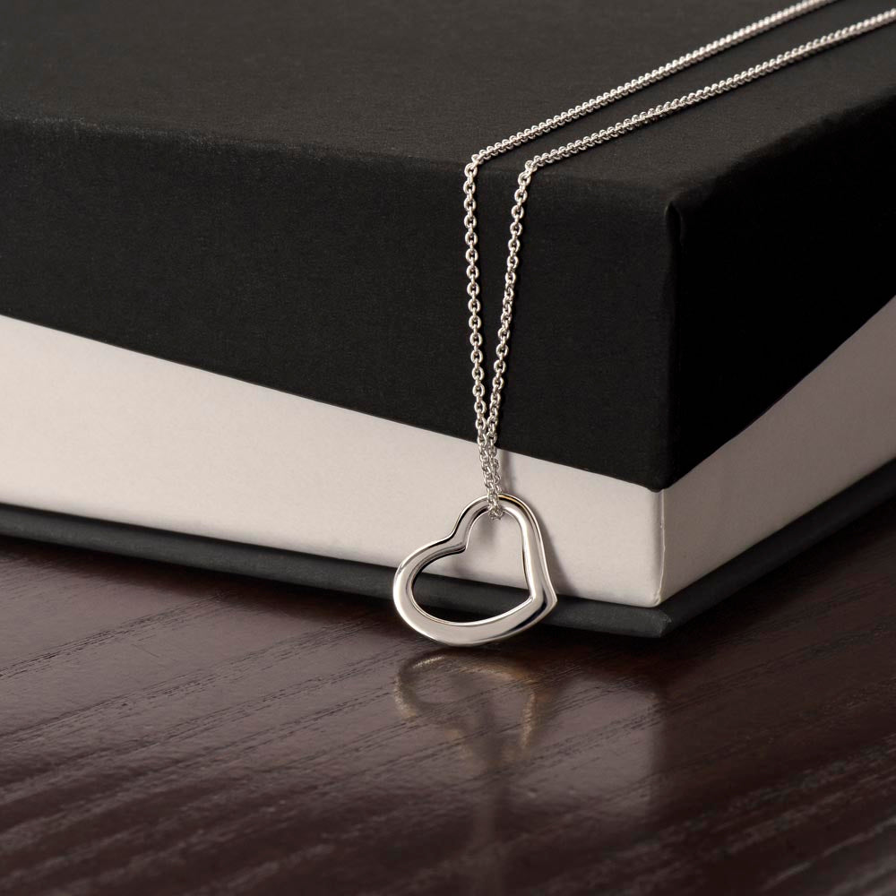 Delicate Heart Necklace (No Message Card)