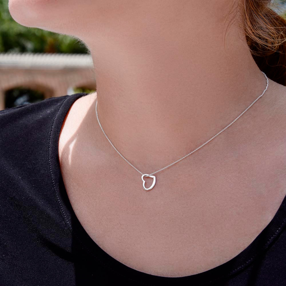 Delicate Heart Necklace (No Message Card)