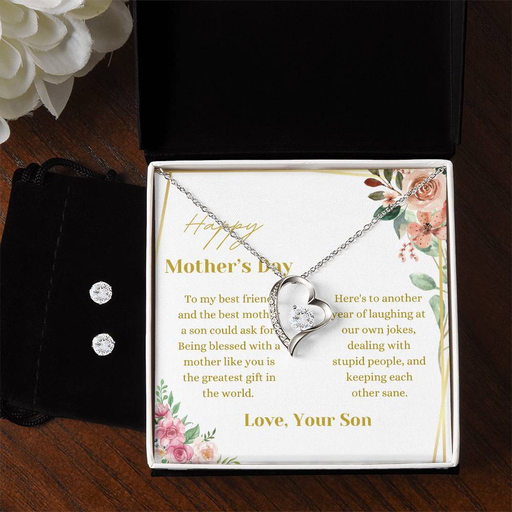 Keeping Each Other Sane Mother's Day Necklace + Earings