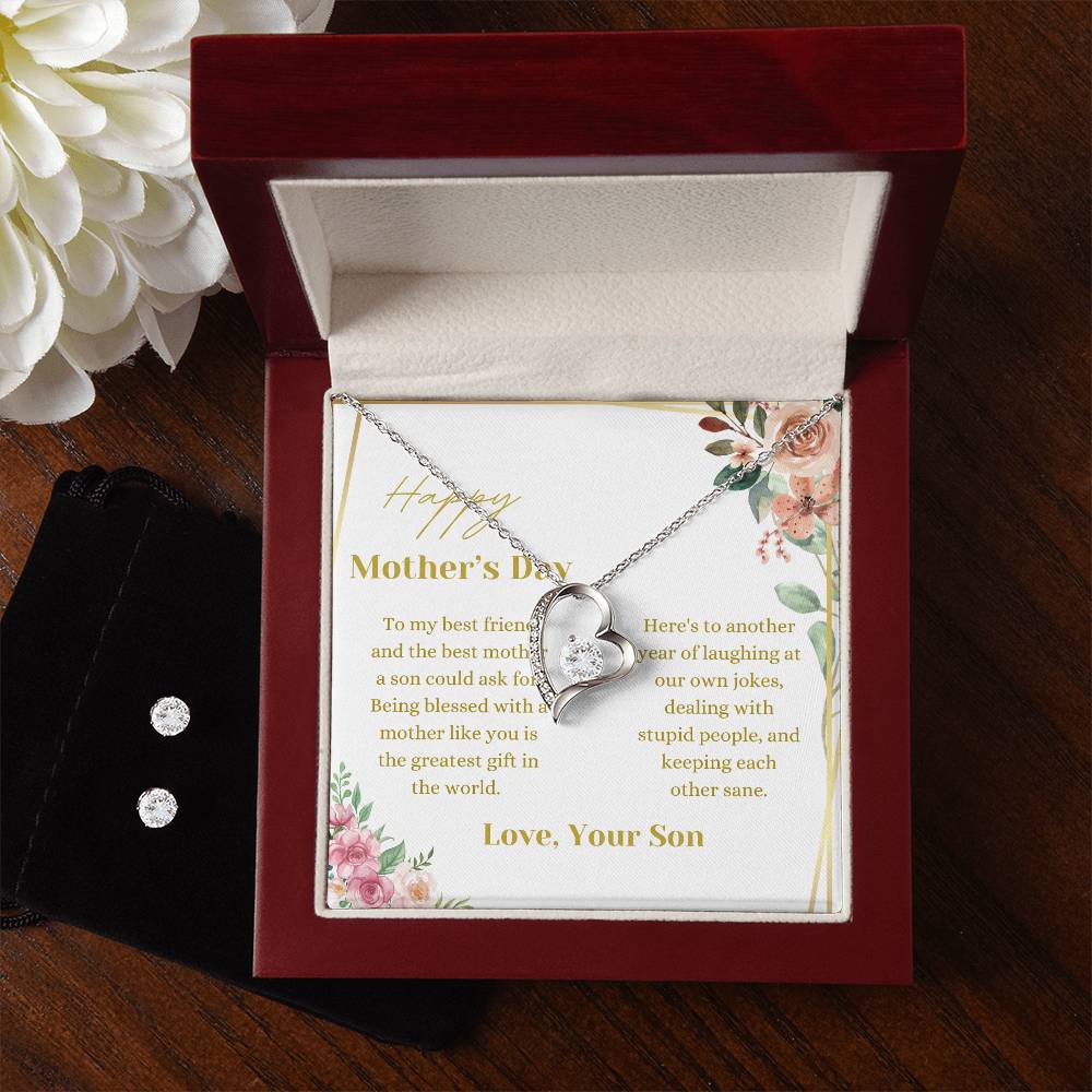 Keeping Each Other Sane Mother's Day Necklace + Earings
