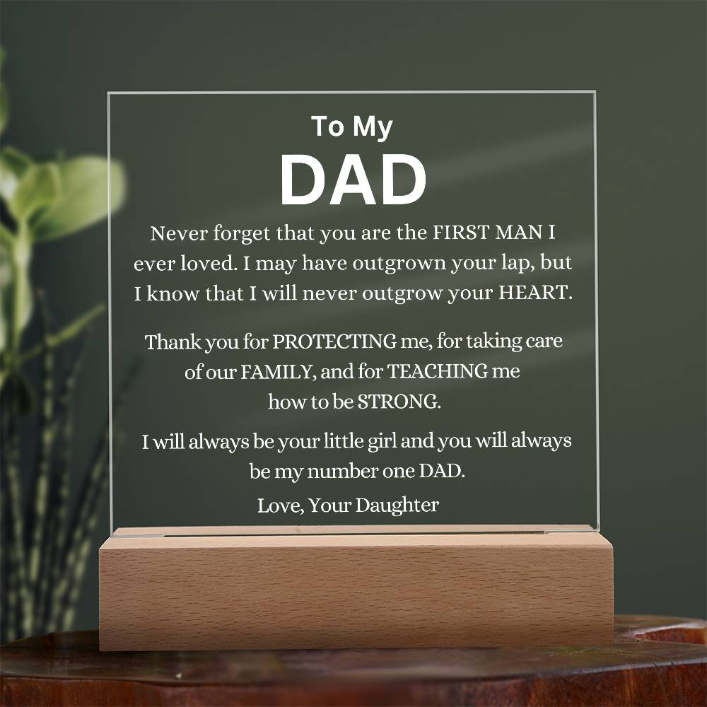 You Are My Number One Dad Always Acrylic Plaque