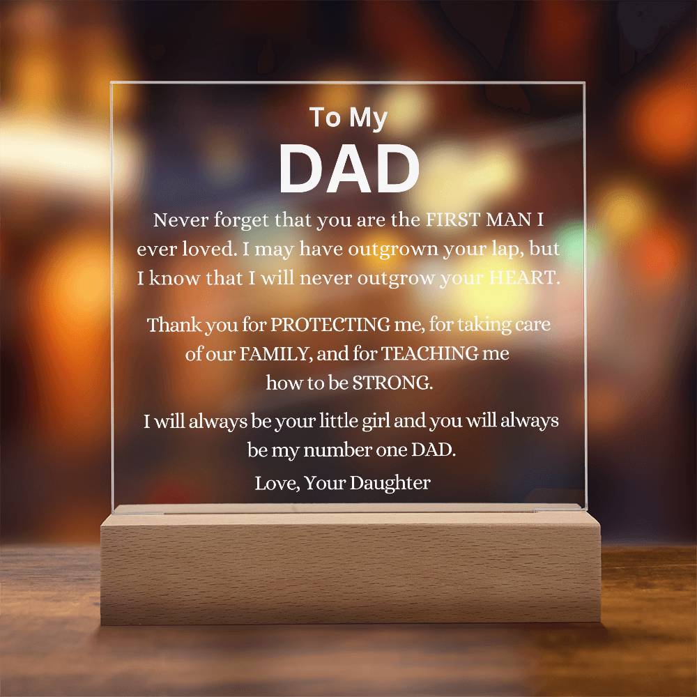 You Are My Number One Dad Always Acrylic Plaque