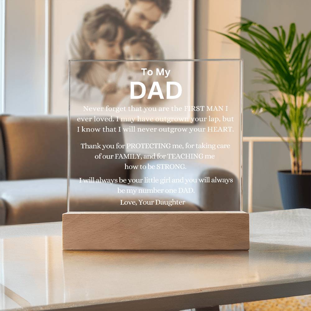 You Are My Number One Dad Always Acrylic Plaque