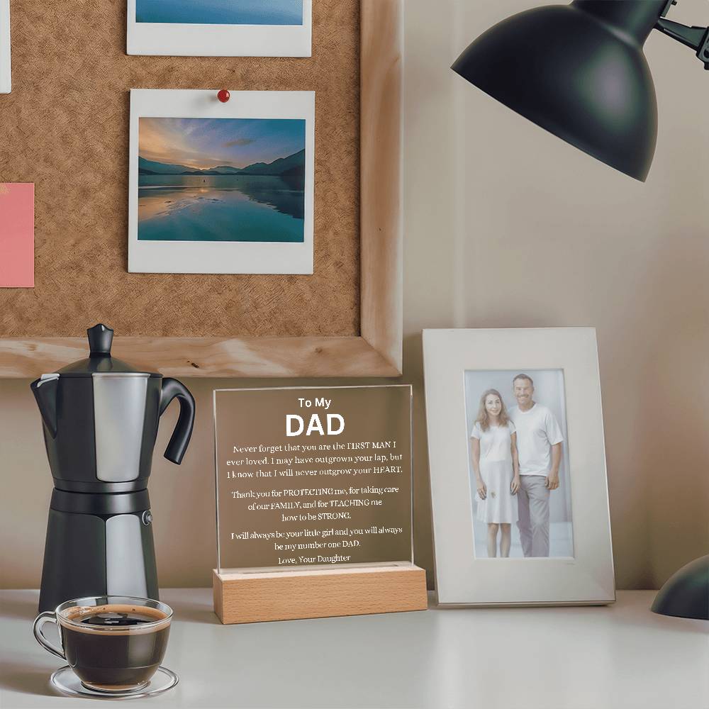 You Are My Number One Dad Always Acrylic Plaque