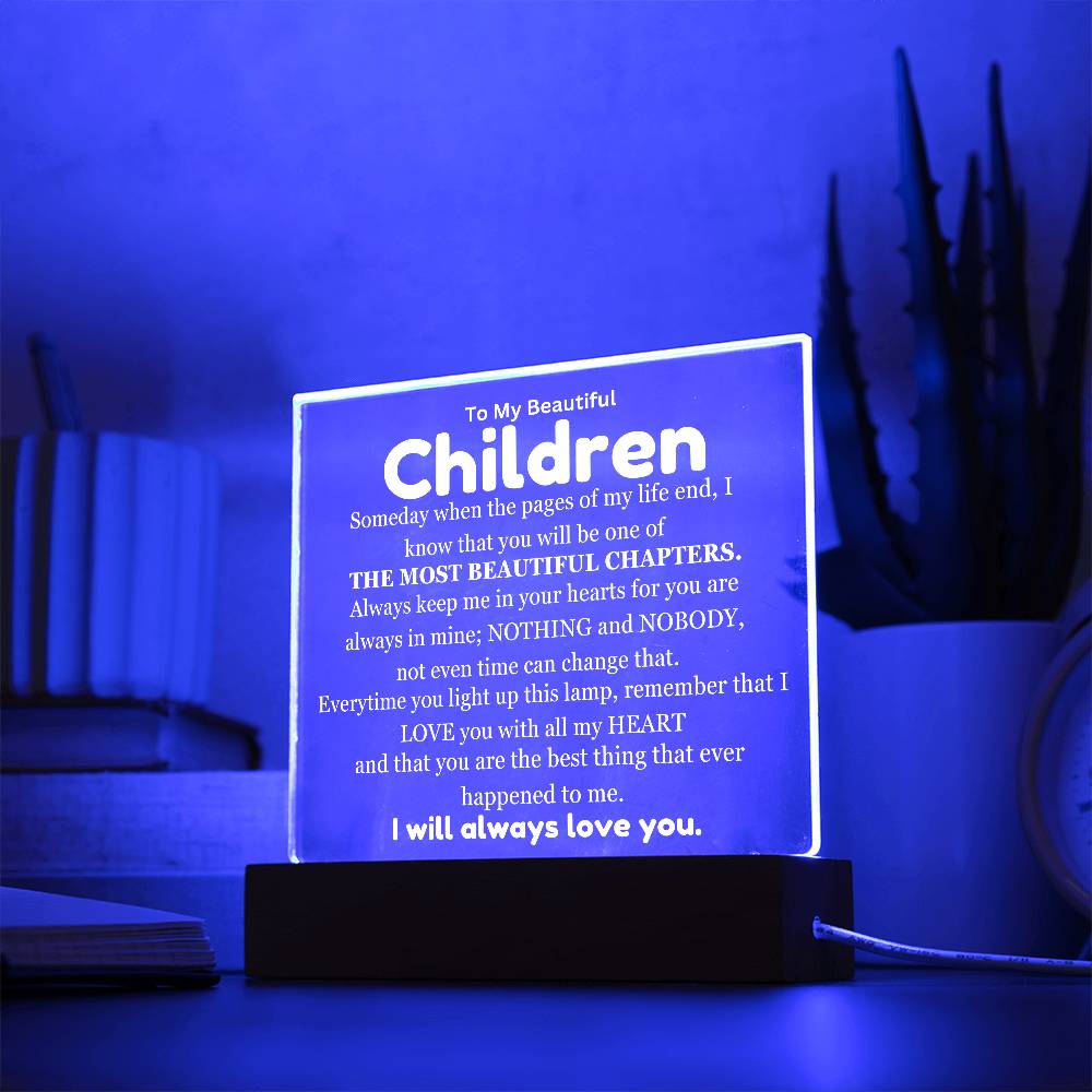 My Children My Most Beautiful ChapterTable Lamp