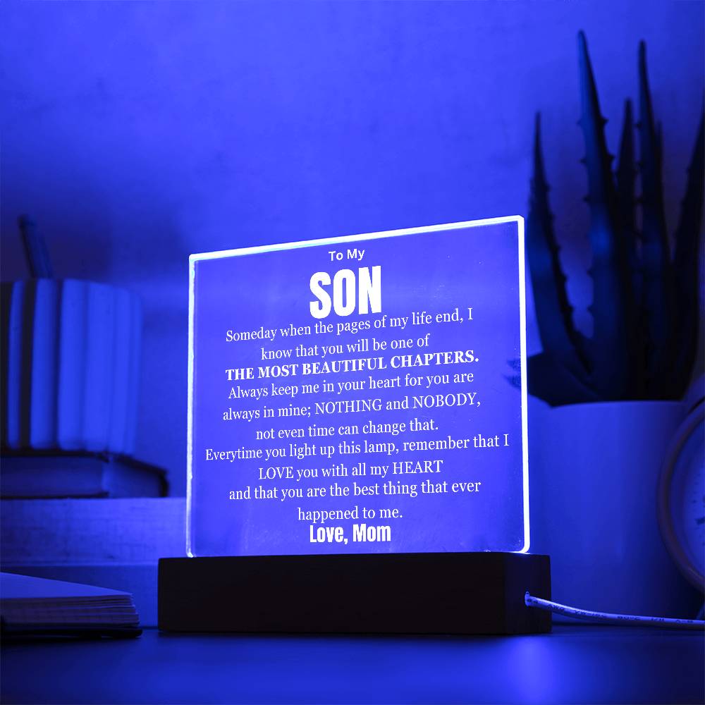My Son My Most Beautiful Chapter Table Lamp