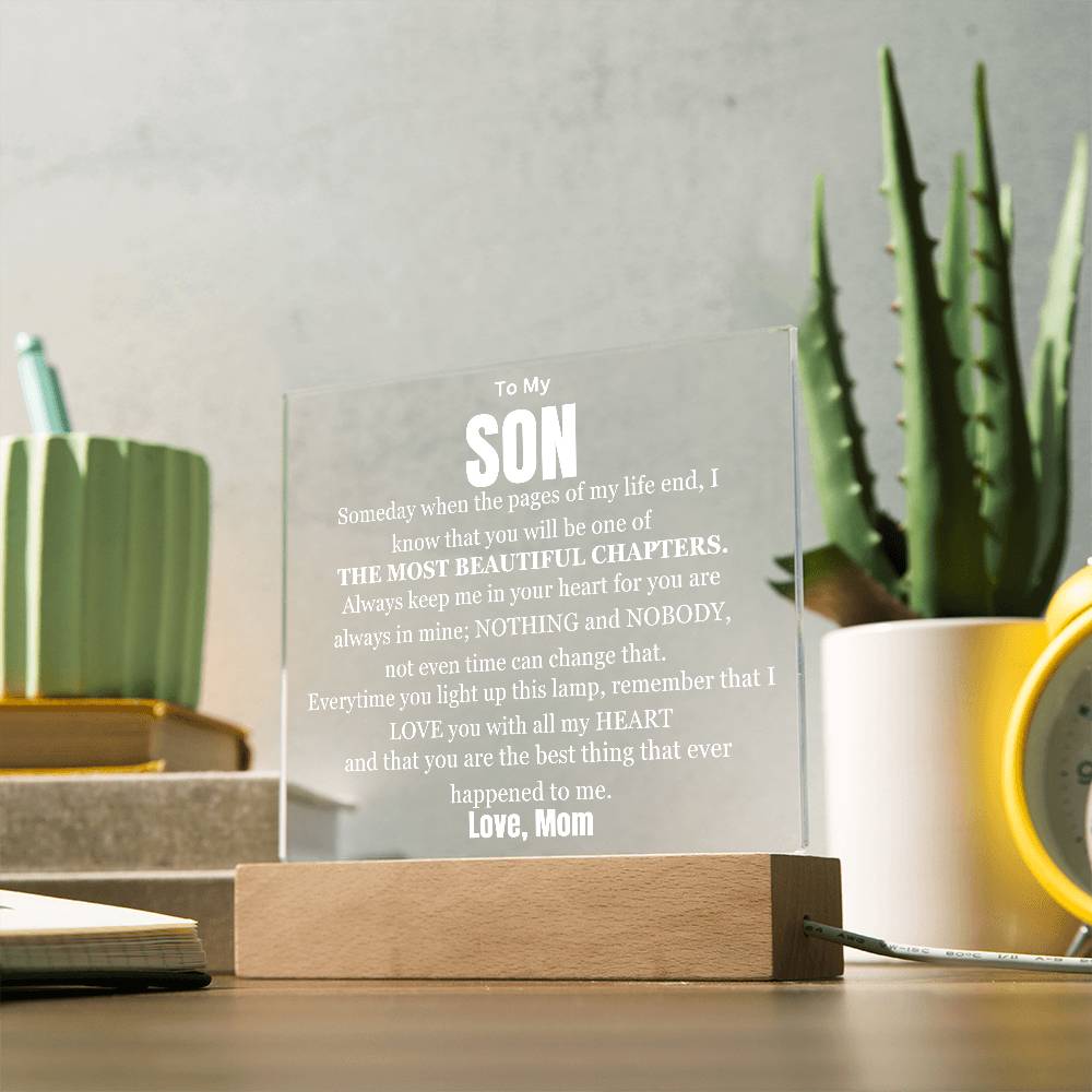My Son My Most Beautiful Chapter Table Lamp