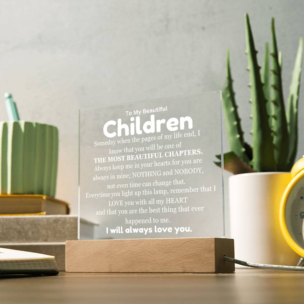 My Children My Most Beautiful ChapterTable Lamp