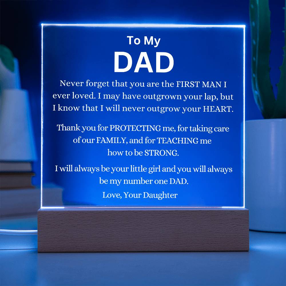 You Are My Number One Dad Always Acrylic Plaque