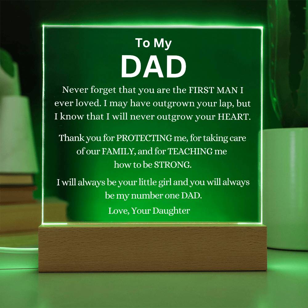 You Are My Number One Dad Always Acrylic Plaque