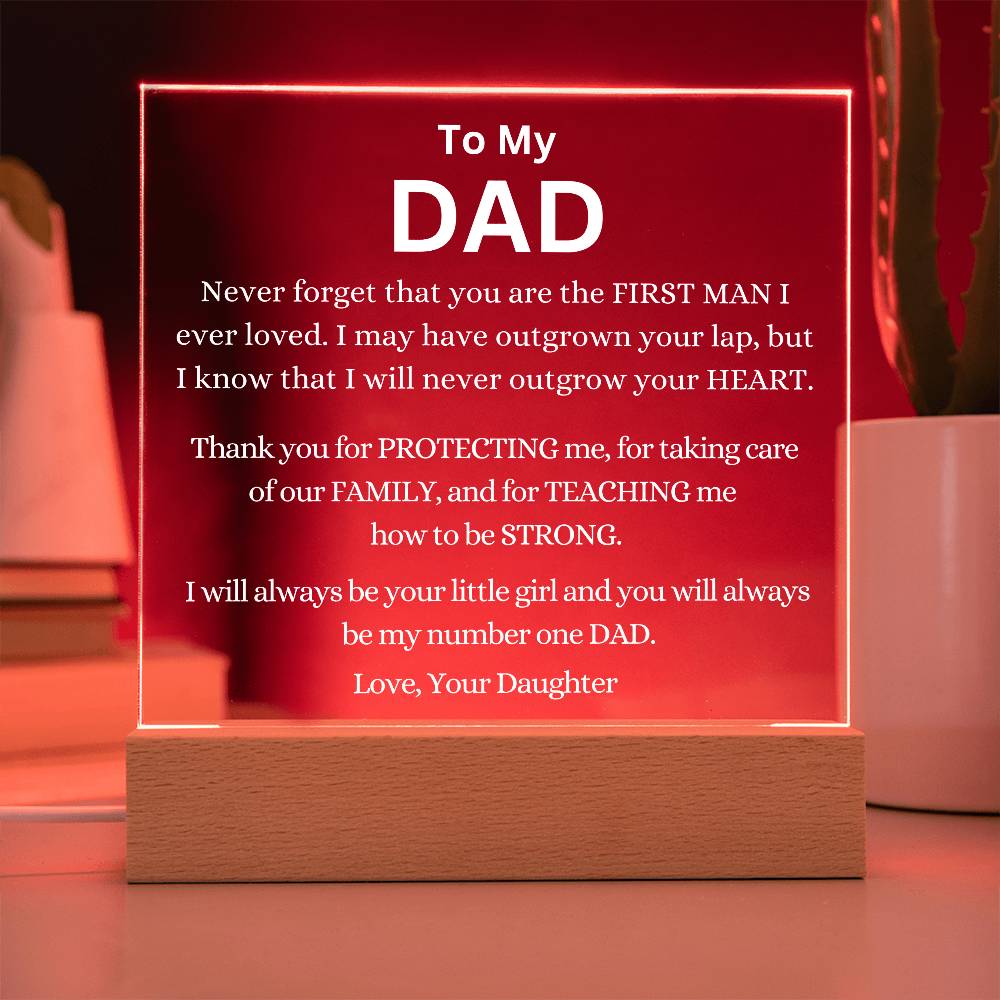 You Are My Number One Dad Always Acrylic Plaque