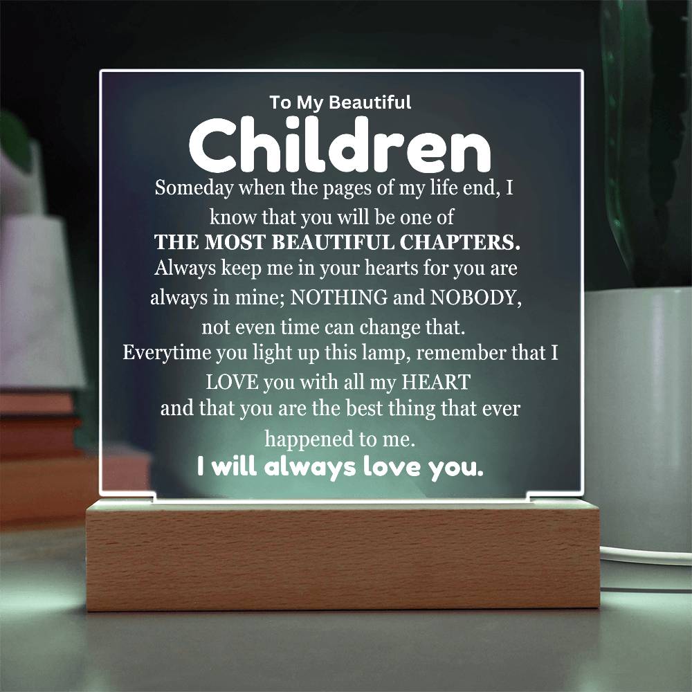 My Children My Most Beautiful ChapterTable Lamp