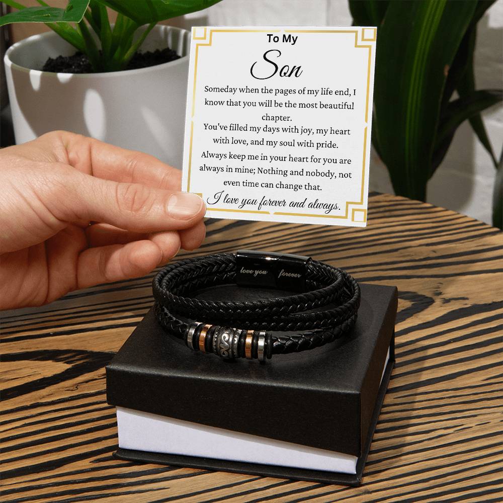 You Are My Most Beautiful Chapter Son - Love You Forever Bracelet