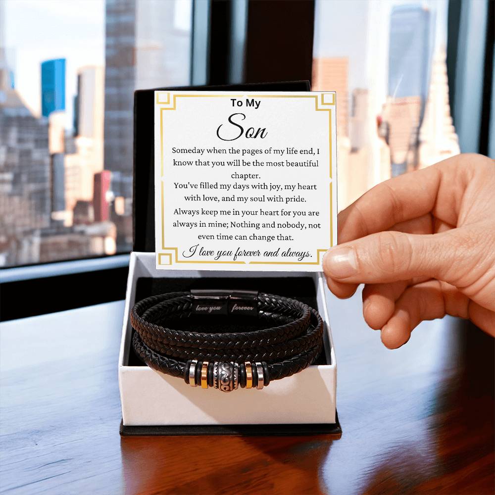 You Are My Most Beautiful Chapter Son - Love You Forever Bracelet