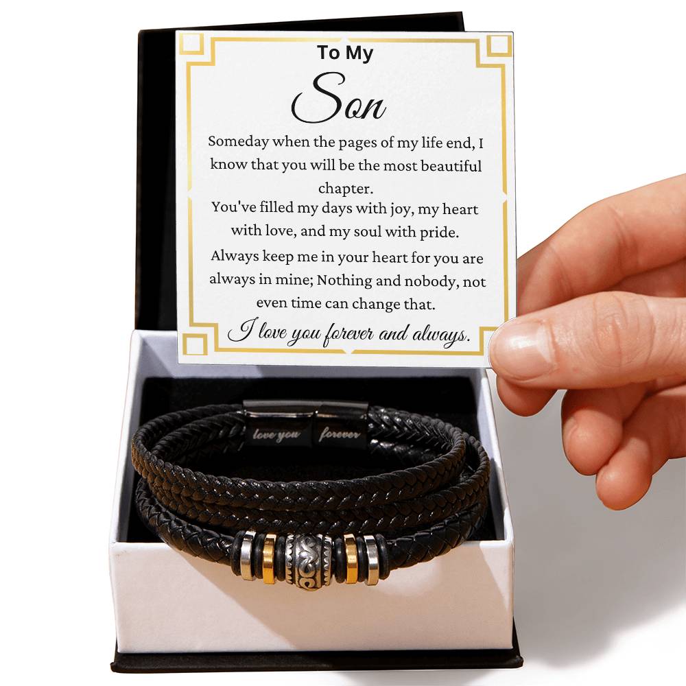 You Are My Most Beautiful Chapter Son - Love You Forever Bracelet