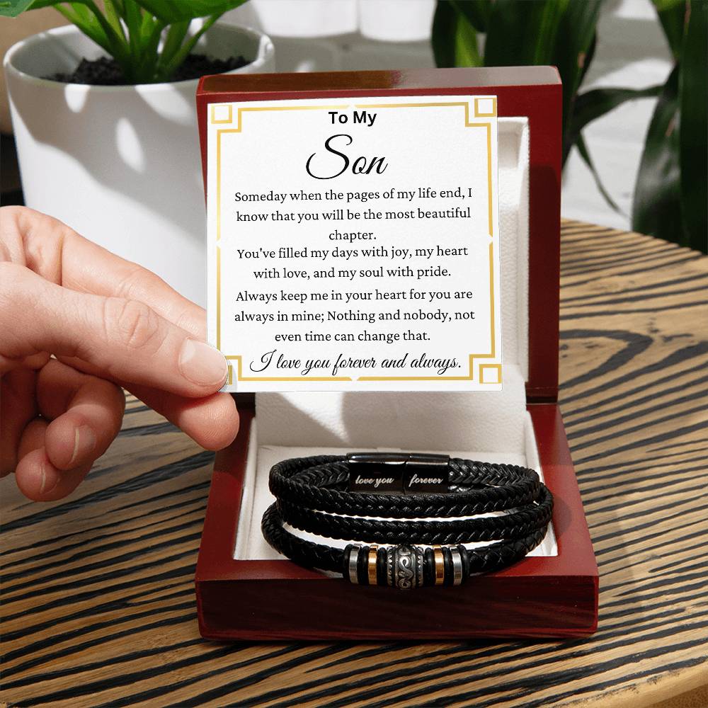 You Are My Most Beautiful Chapter Son - Love You Forever Bracelet