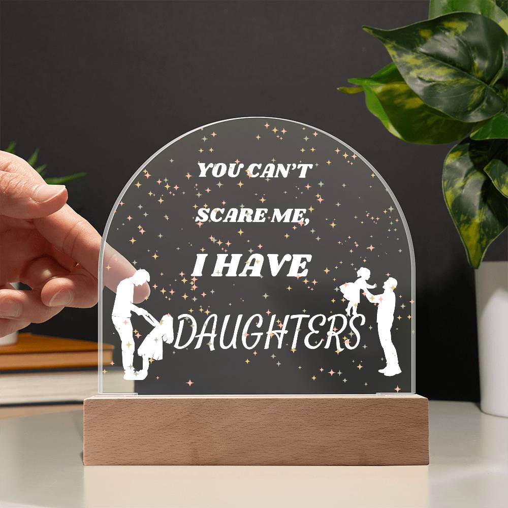Girl Dad Domed Acrylic Plaque