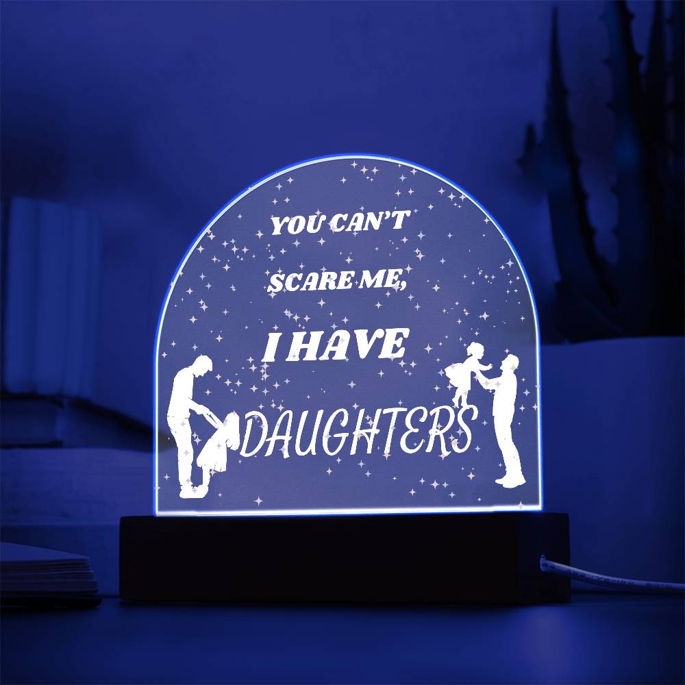 Girl Dad Domed Acrylic Plaque