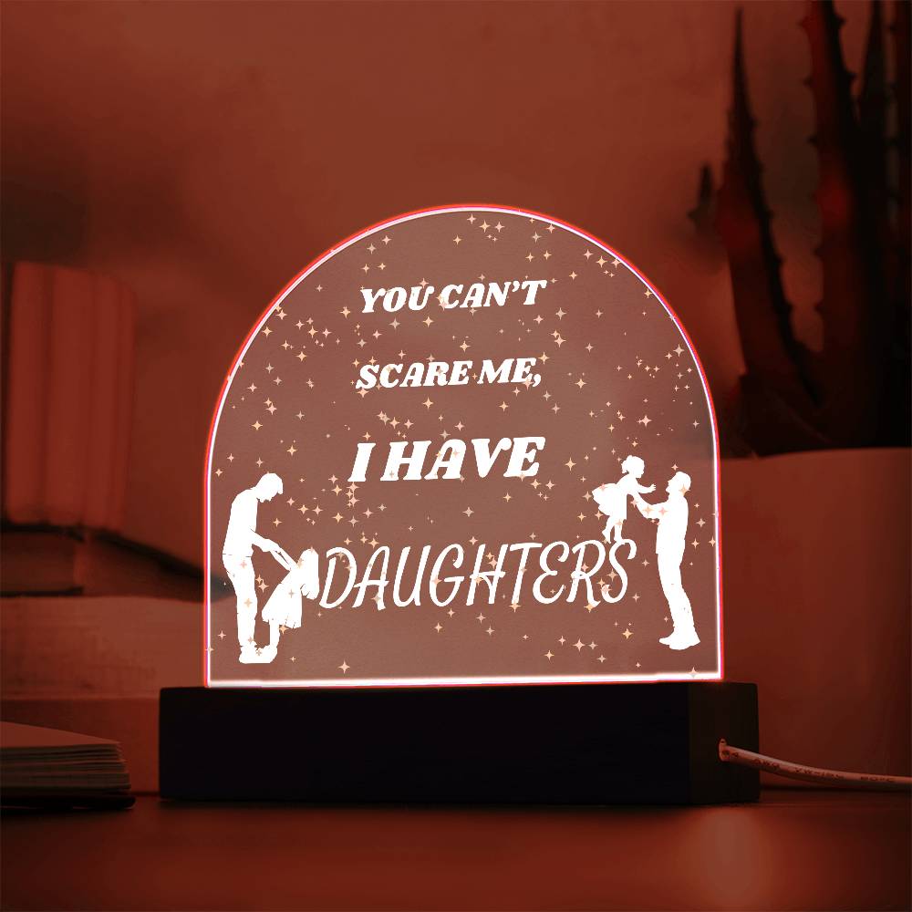 Girl Dad Domed Acrylic Plaque