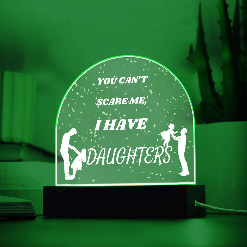 Girl Dad Domed Acrylic Plaque