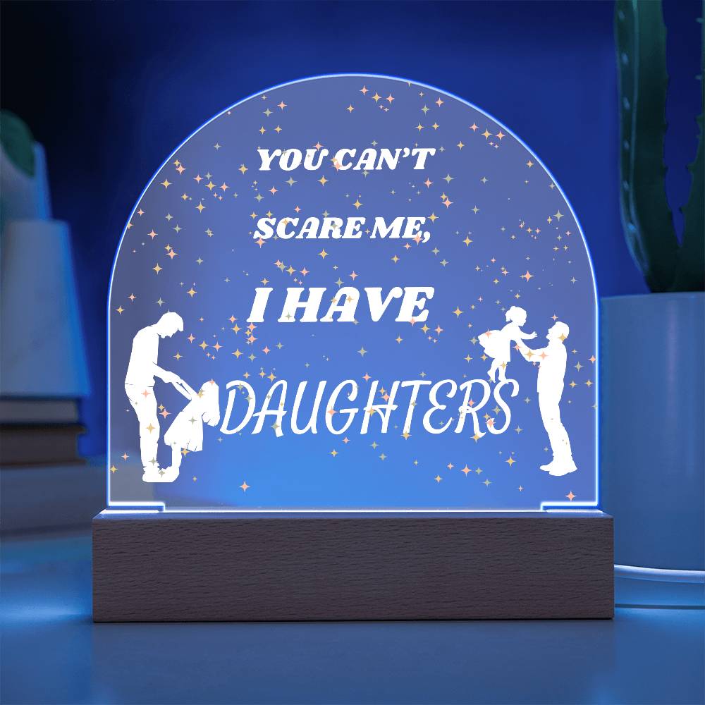 Girl Dad Domed Acrylic Plaque