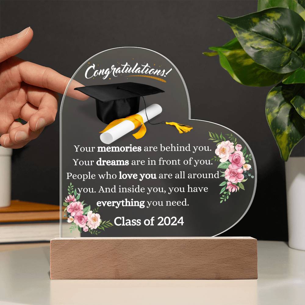 Congratulations Heart Acrylic