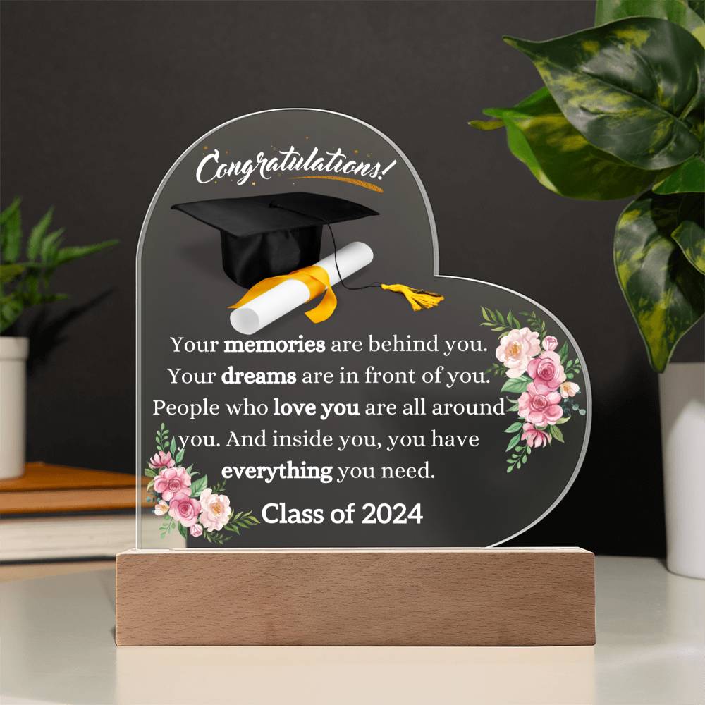 Congratulations Heart Acrylic
