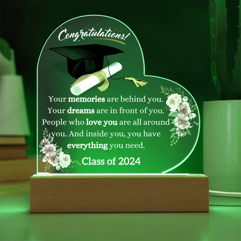 Congratulations Heart Acrylic