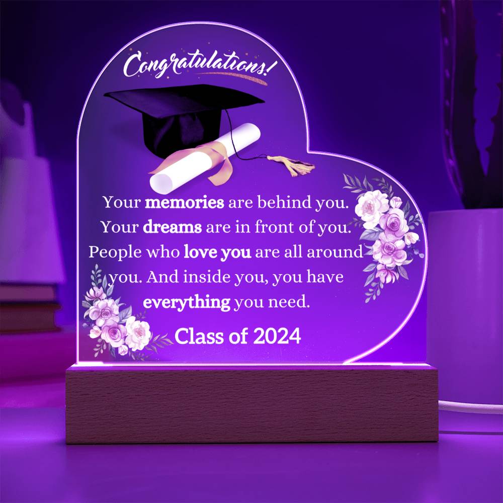 Congratulations Heart Acrylic