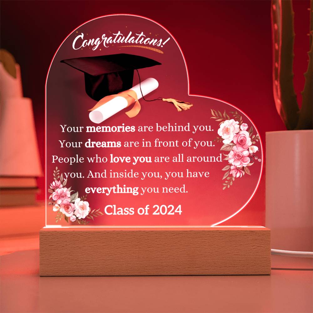 Congratulations Heart Acrylic