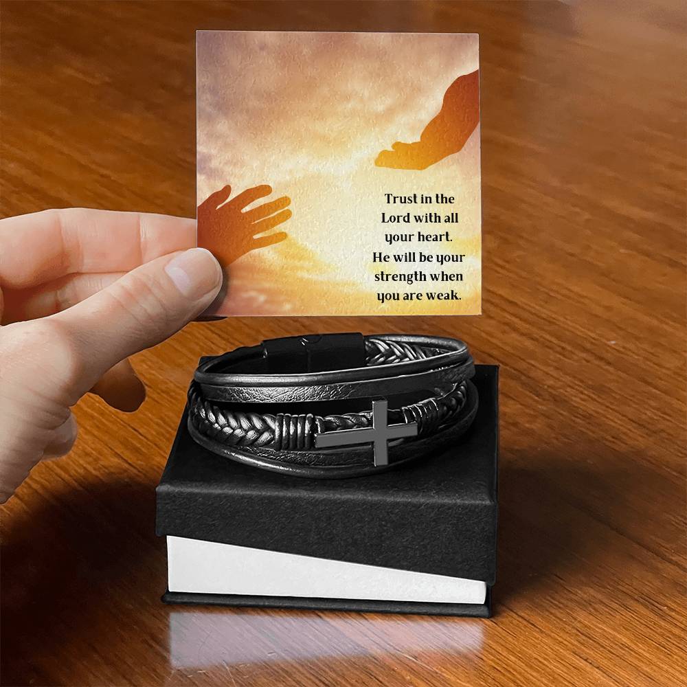 Trust In The Lord Cross Bracelet