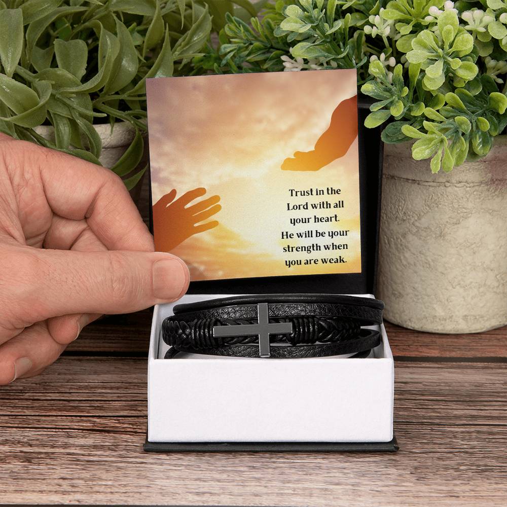Trust In The Lord Cross Bracelet