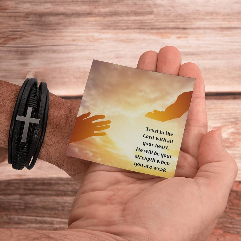 Trust In The Lord Cross Bracelet
