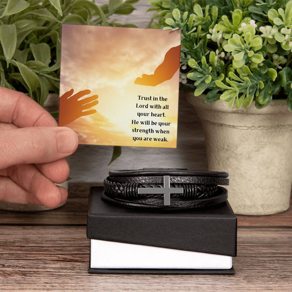 Trust In The Lord Cross Bracelet