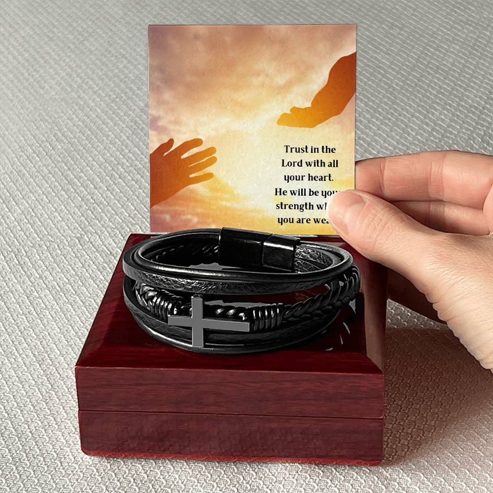 Trust In The Lord Cross Bracelet