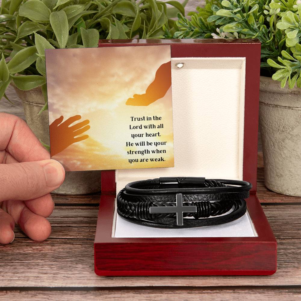 Trust In The Lord Cross Bracelet