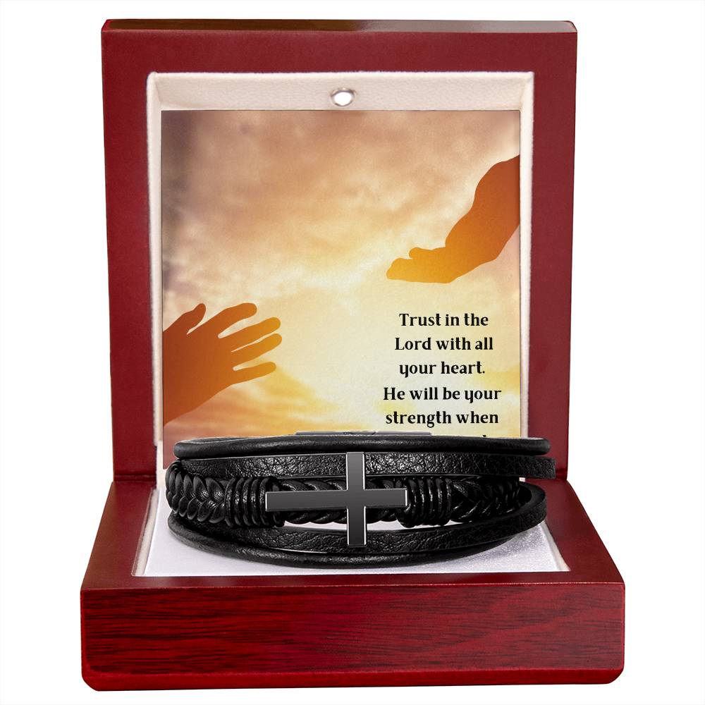 Trust In The Lord Cross Bracelet