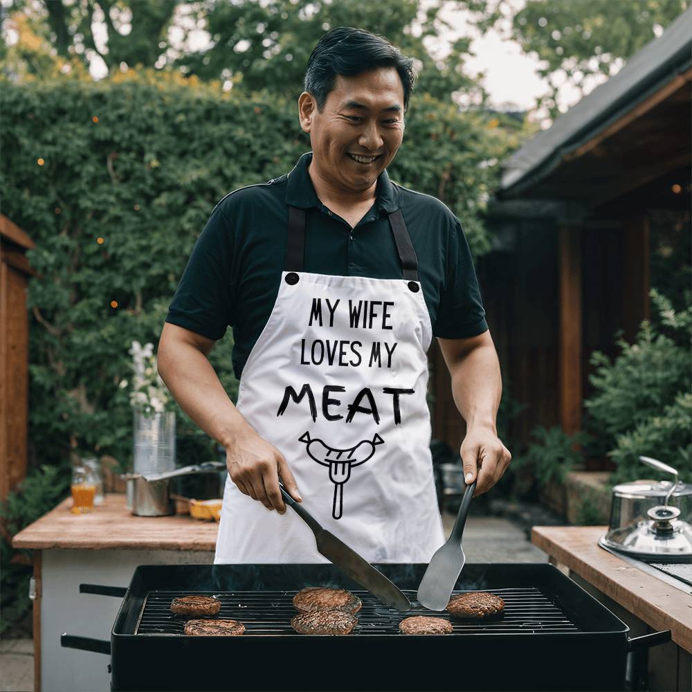 BBQ Apron My Wife Loves My Meat