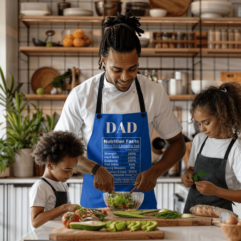 Dad Apron With Nutrition Facts