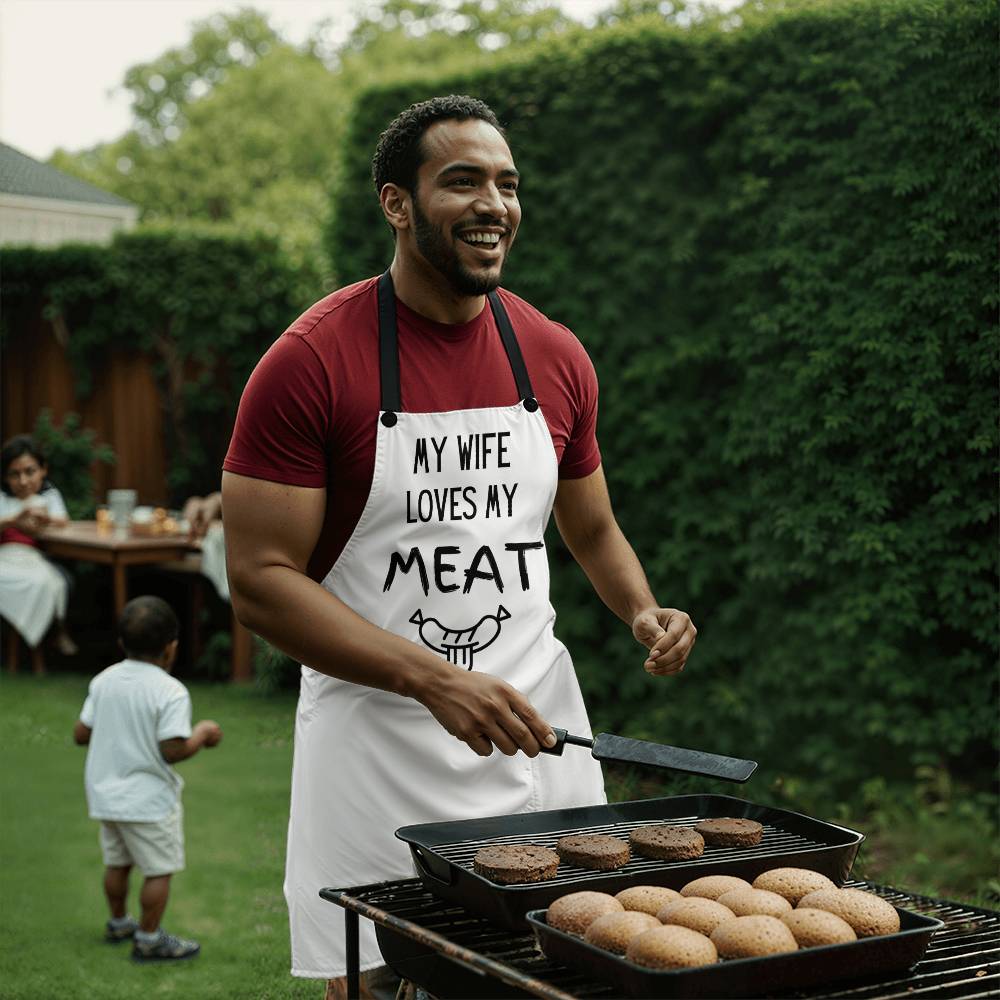 BBQ Apron My Wife Loves My Meat