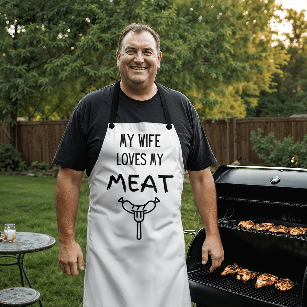 BBQ Apron My Wife Loves My Meat