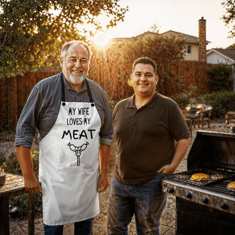 BBQ Apron My Wife Loves My Meat