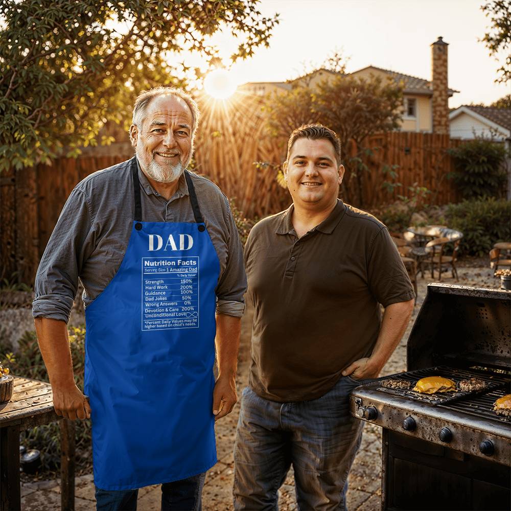 Dad Apron With Nutrition Facts