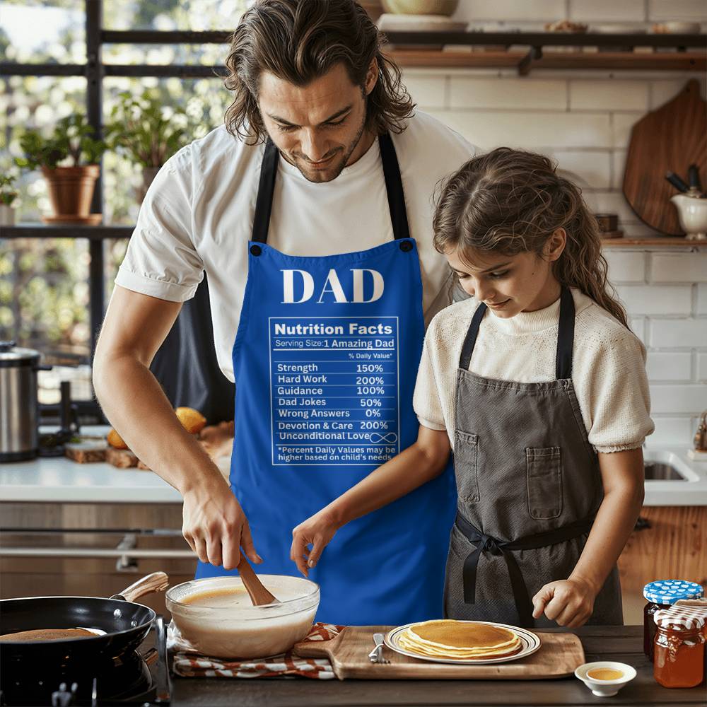 Dad Apron With Nutrition Facts