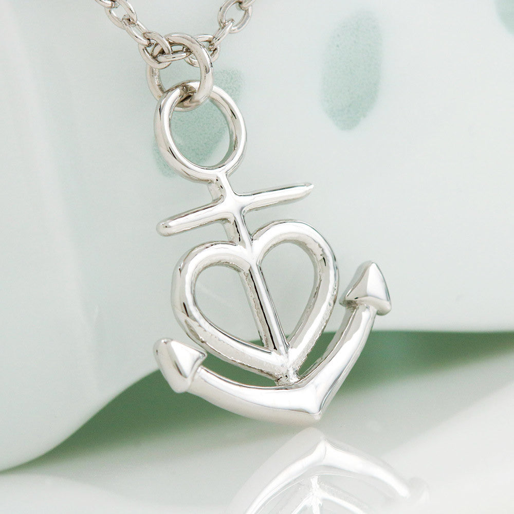 My Wife My Anchor In A Storm Anchor Pendant Necklace