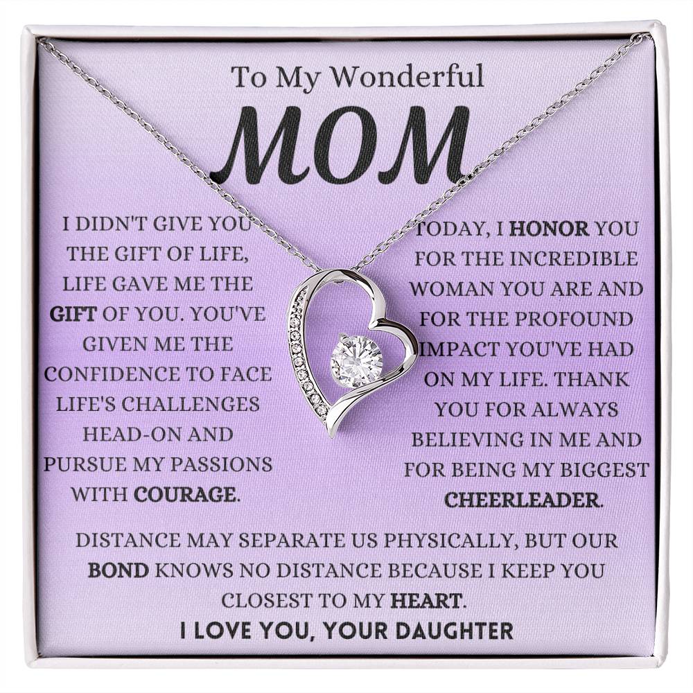 I Honor You Today Mom Forever Love Necklace