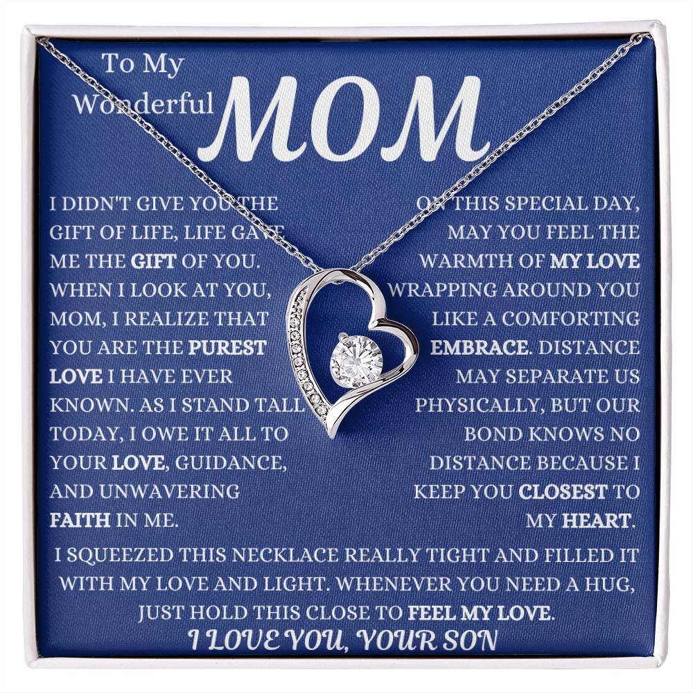 Life Gave Me The Gift Of You Mom Forever Love Necklace