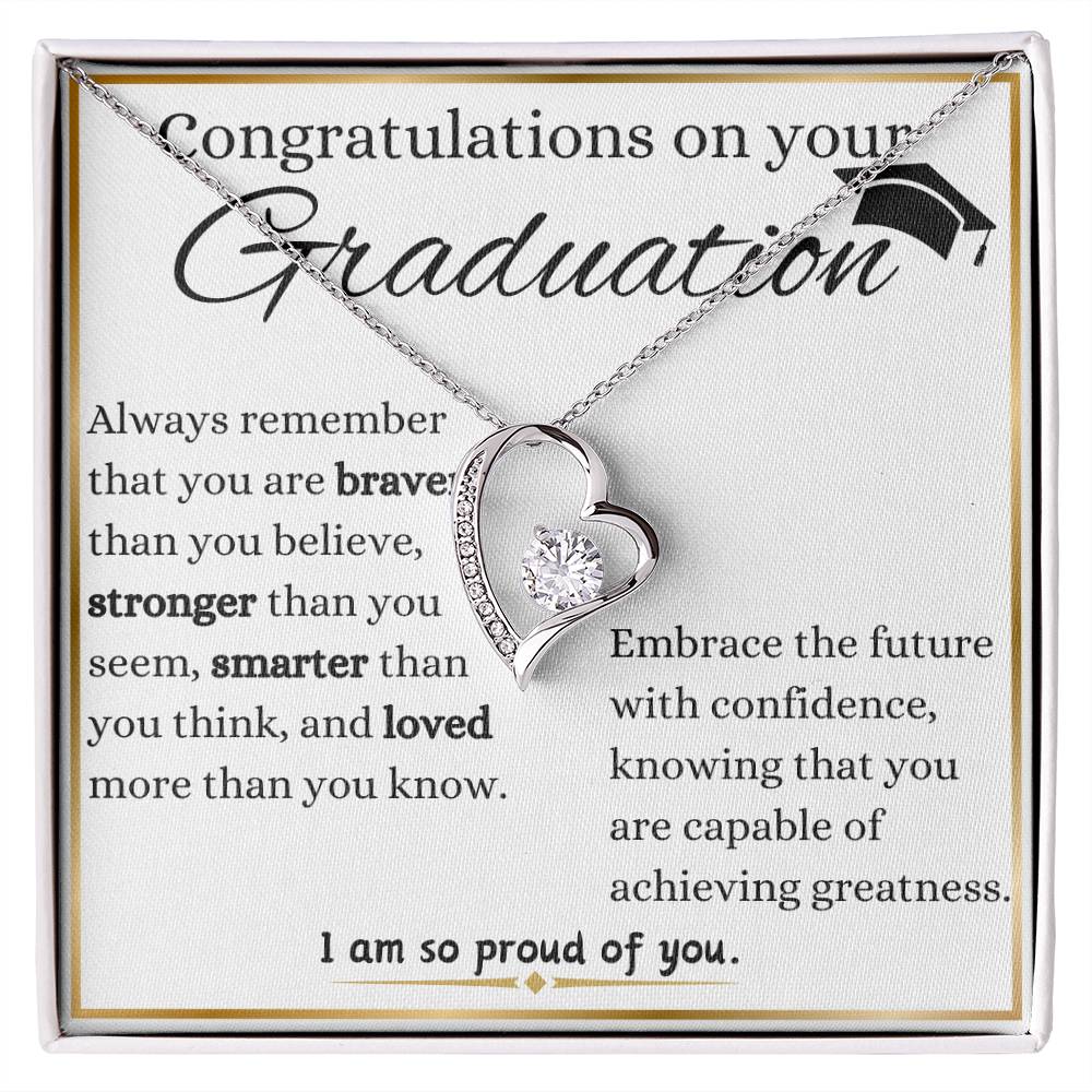 Embrace The Future Graduation Forever Love Necklace