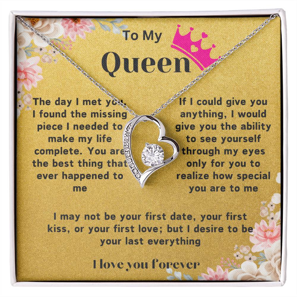 Heart Necklace With Love Note