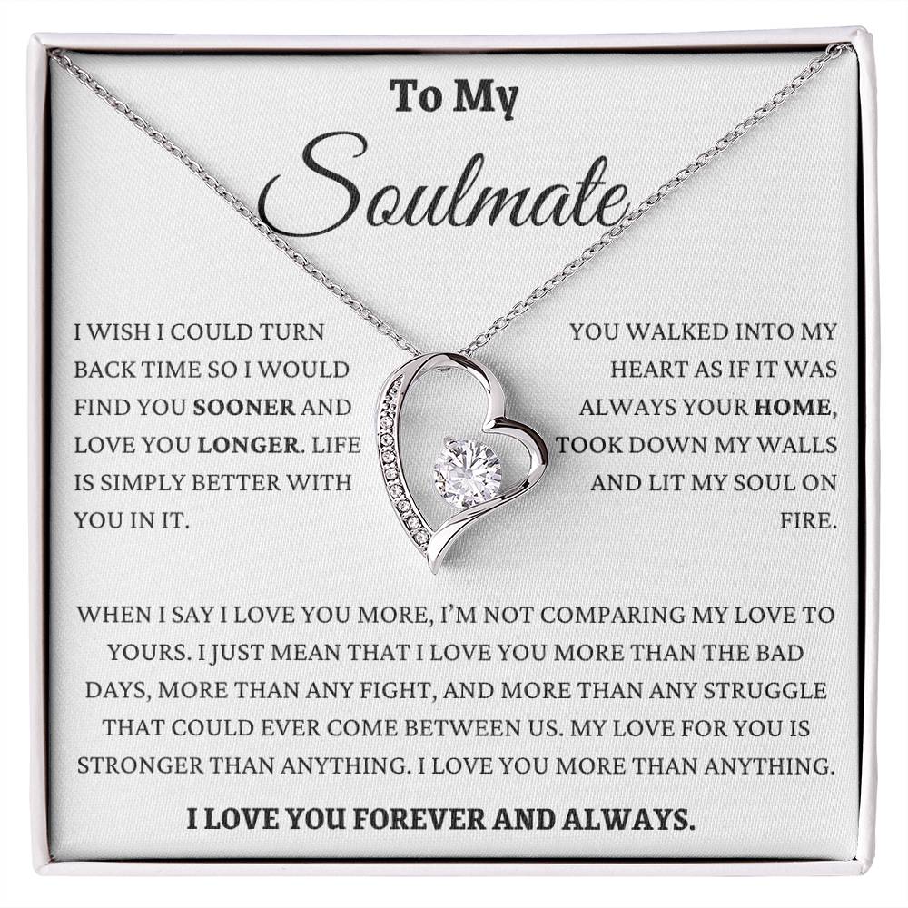 I Love You More Than Anything Soulmate Forever Love Necklace